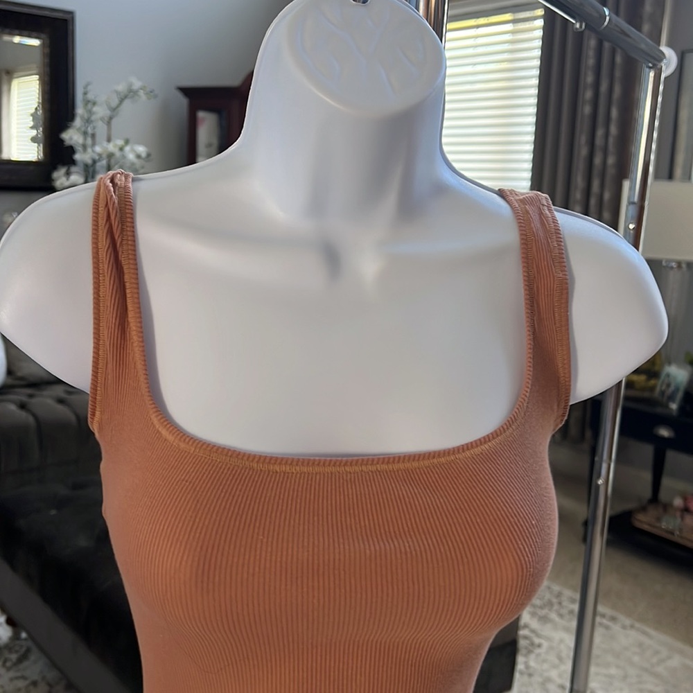 Skims ribbed cotton bodysuit - Picture 2 of 9